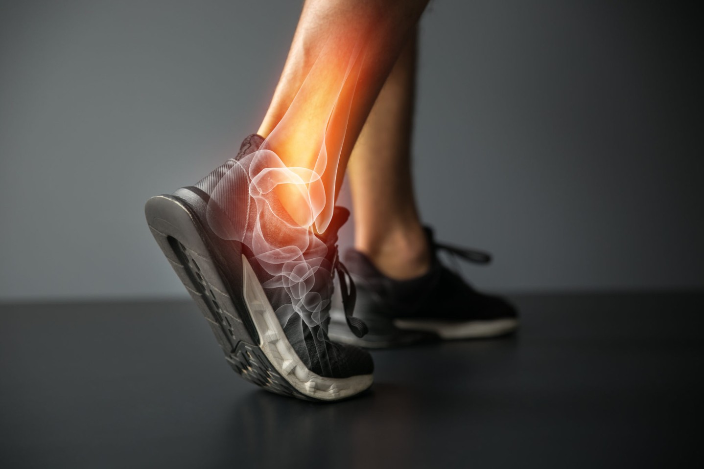 Graphic depicting Ankle injury and Joint pain