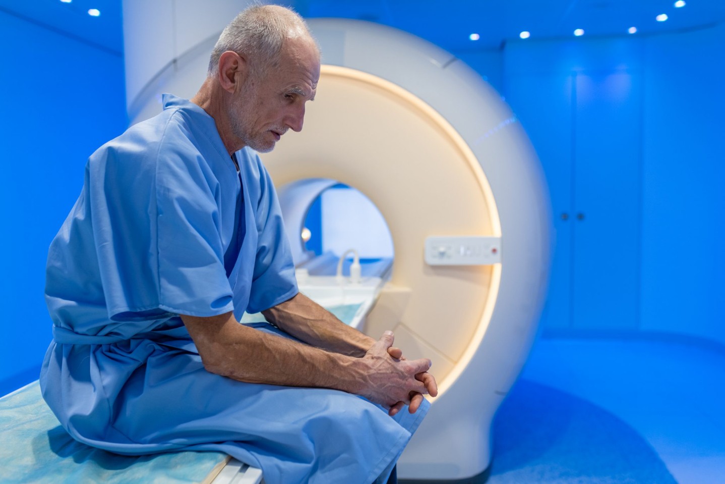patient going in for an mri scan